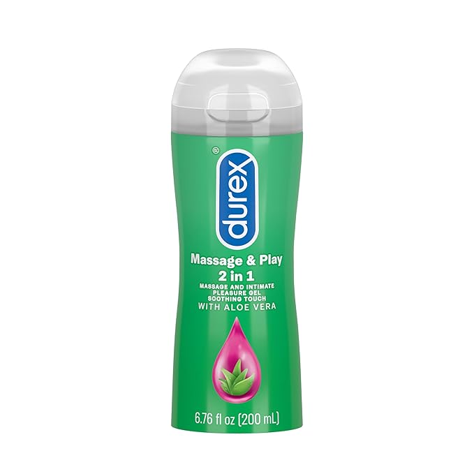 Durex Play Massage 2 in 1 Lubricant, Aloevera Soothing - 200 ml (Pack may vary)