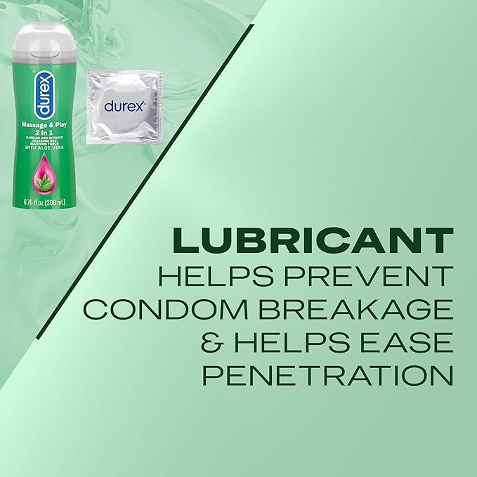Durex Play Massage 2 in 1 Lubricant, Aloevera Soothing - 200 ml (Pack may vary)