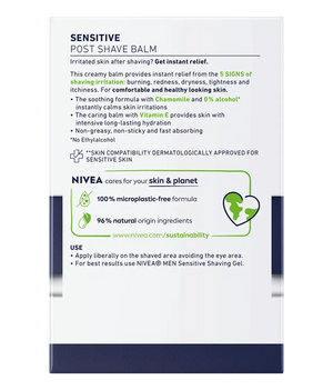 NIVEA MEN After Shave Balm, Sensitive Chamomile & Hamamelis, 100ml
