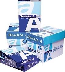 Double A - Printer Copy Paper, Size A4, GSM 80, 500 Pages Ream (Bundle of 5 Reams