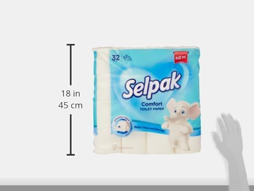 Selpak 2 Ply Toilet Paper 32 Rolls 150 Sheets