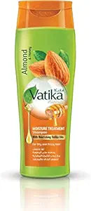 Vatika Naturals Moisture Treatment Shampoo 400ml | Natural & Herbal | Enriched with Almond and Honey | For Dry and Frizzy hair