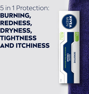 NIVEA MEN Shaving Cream, Sensitive Chamomile & Hamamelis, 100ml