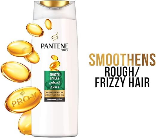 Pantene Pro-V Smooth & Silky Shampoo Pack, 600Ml & 200Ml