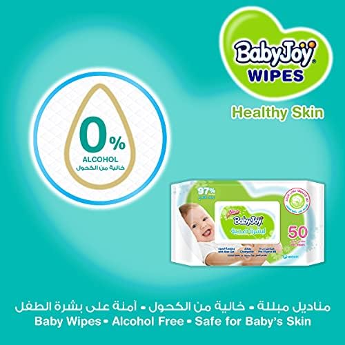 BabyJoy Healthy Skin Wet Wipes, Mega Pack, 200 Baby Wipes