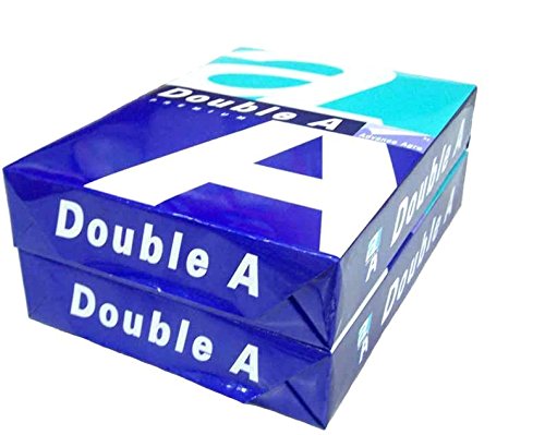 Double A - Printer Copy Paper, Size A4, GSM 80, 500 Pages Ream (Bundle of 5 Reams