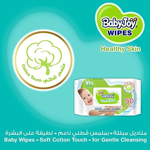 BabyJoy Healthy Skin Wet Wipes, Mega Pack, 200 Baby Wipes
