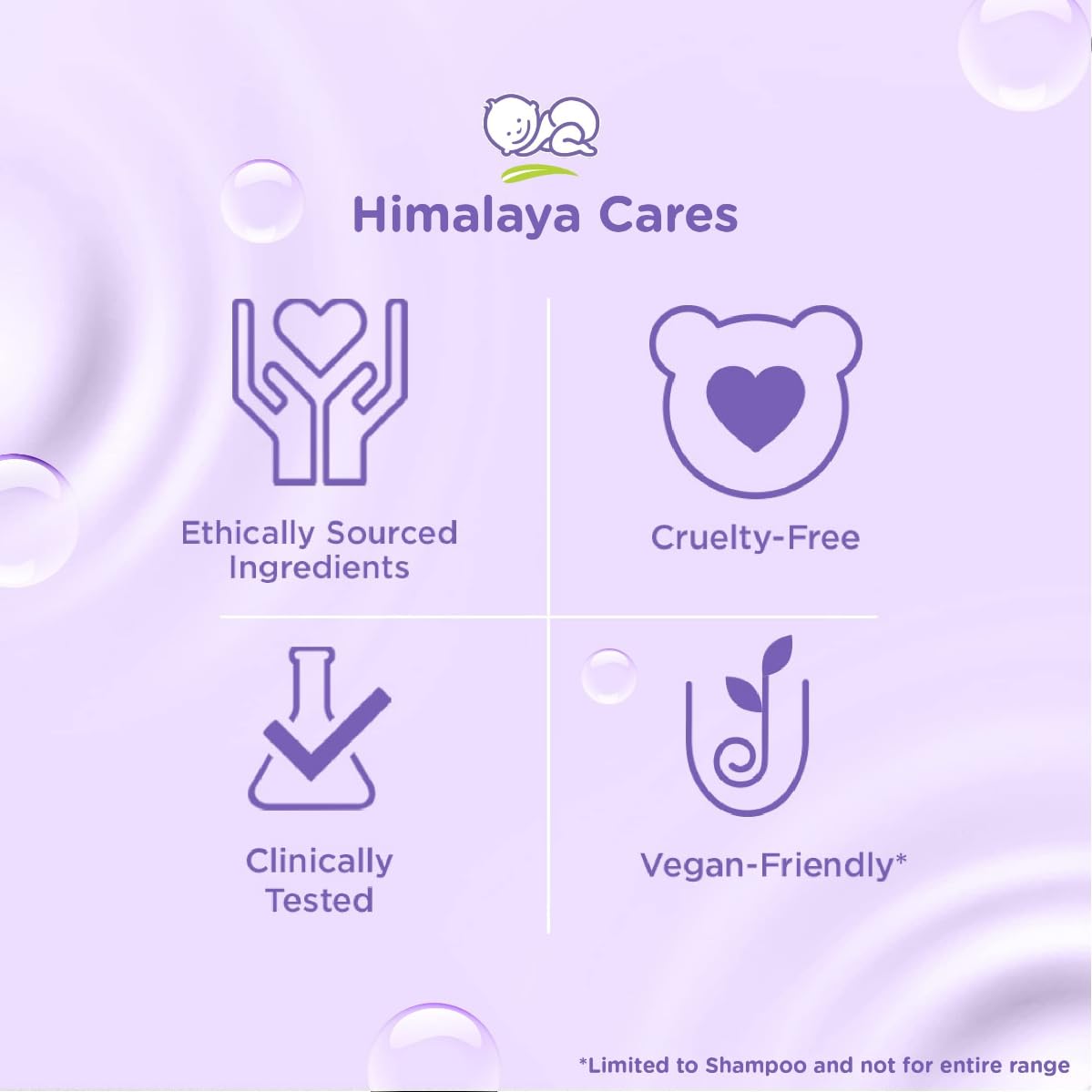 Himalaya No Tears Gentle Baby Shampoo with Hibiscus & Chickpeas, Suitable for Delicate Newborn Skin, pH Balanced, Clinically Tested, Free from Alcohol, Parabens, Phthalates & Sulphates- 400ml