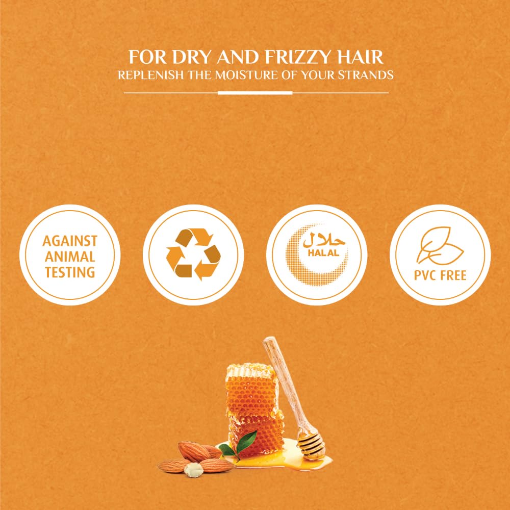 Vatika Naturals Moisture Treatment Shampoo & Conditioner 2 x 400ml Value Pack | Enriched with Almond & Honey | For Dry & Frizzy Hair (Pack of 2)