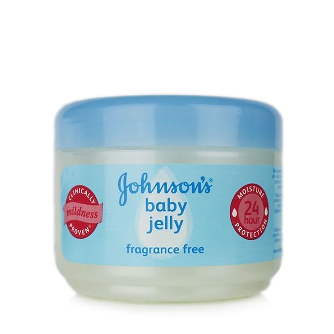 Johnson's Baby Jelly, Lightly Fragranced, 250ml, Protects Baby's Skin from Dryness, Locks in Moisture, Gentle and Dermatologist Tested