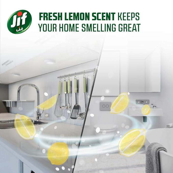 JIF Cream Cleaner, Lemon, stain remover with micro crystal technology 500ml