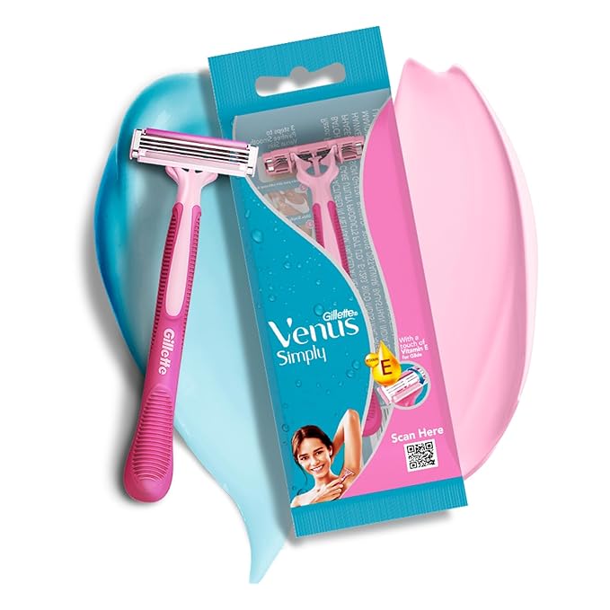 Gillette Venus Simply 3 Women's Disposable Razor 8+4 Count