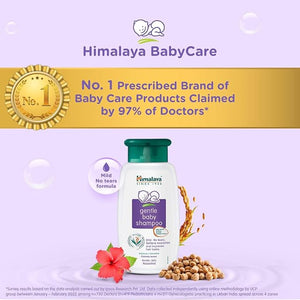 Himalaya No Tears Gentle Baby Shampoo with Hibiscus & Chickpeas, Suitable for Delicate Newborn Skin, pH Balanced, Clinically Tested, Free from Alcohol, Parabens, Phthalates & Sulphates- 400ml