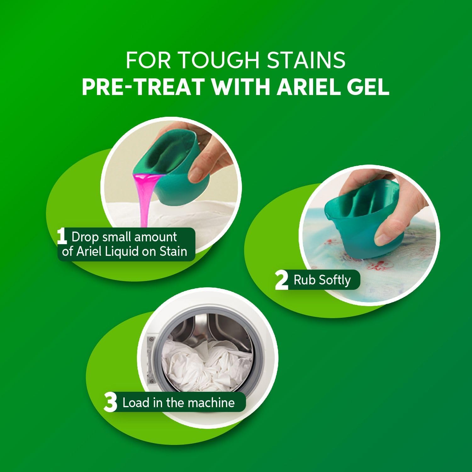 Ariel Automatic Liquid Gel with a Touch of floral Freshness 1.8L (Pack of 2)