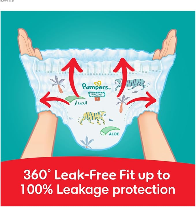 Pampers Rash Protection, Size 3, 6-11 kg, Mega Pack, 60 Diaper Pants