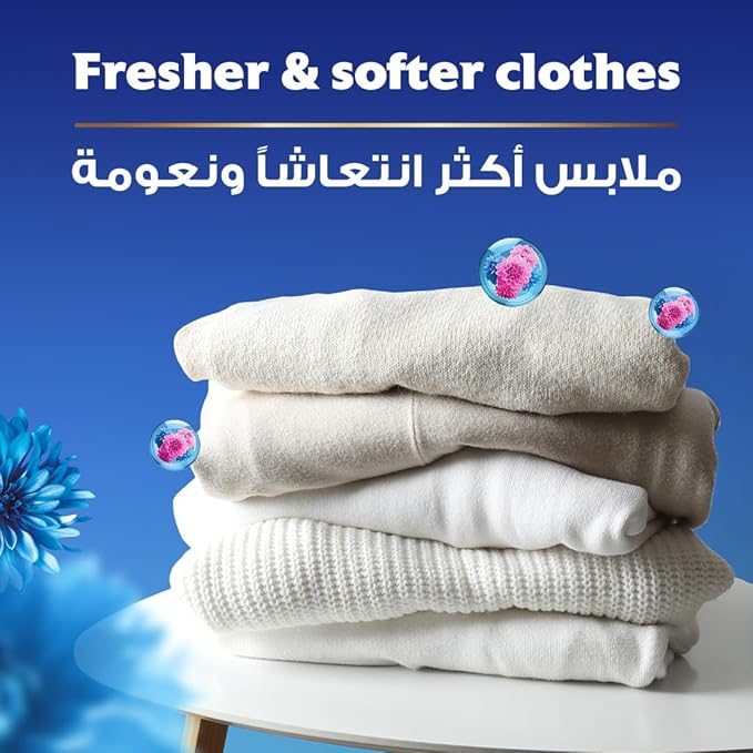 COMFORT Concentrated Fabric Softener, Spring Dew & Charm, with freshness-burst technology for longer lasting fragrance & soft clothes, 4L + 650ml