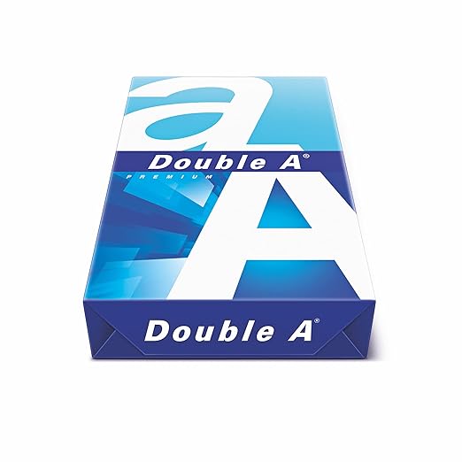 Double A - Printer Copy Paper, Size A4, GSM 80, 500 Pages Ream - White