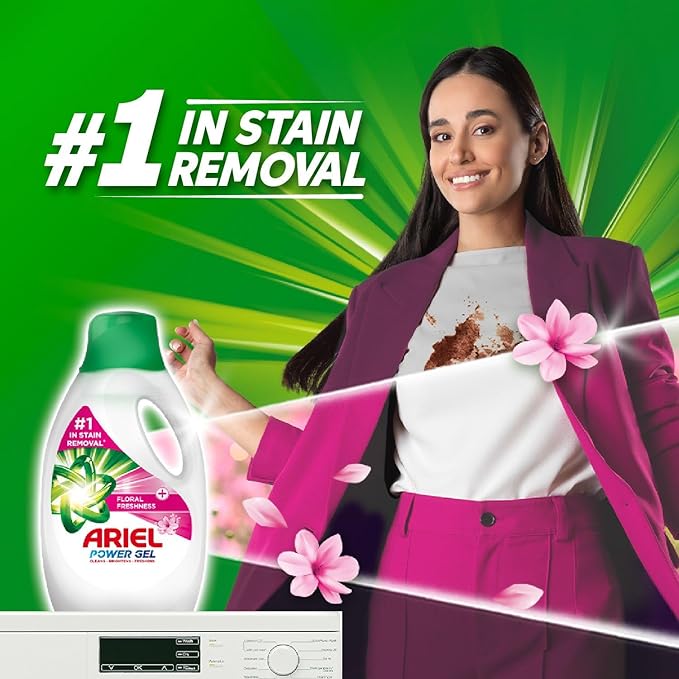 Ariel Automatic Liquid Gel with a Touch of floral Freshness 1.8L (Pack of 2)