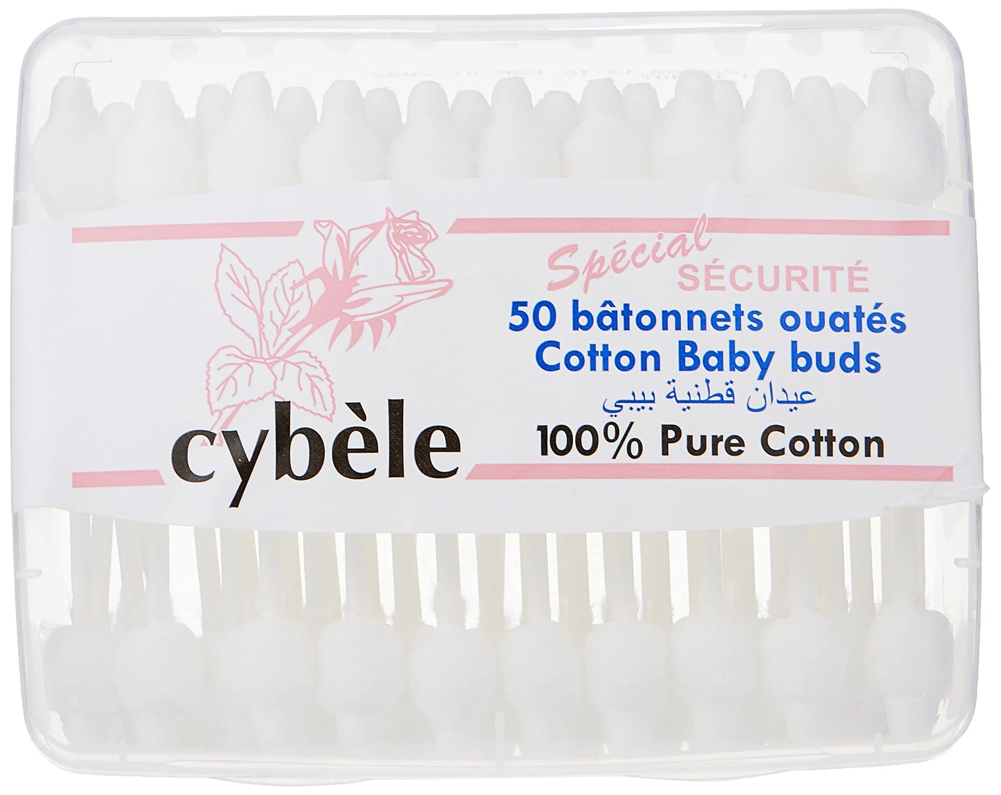 Cybele Cotton Buds Safety | 50's Pack | Ultra-Safe Cotton Swabs for Everyday Use