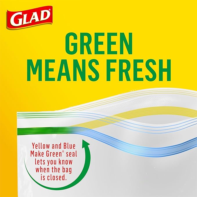 Glad Zipper Sandwich Bags - 100 Count
