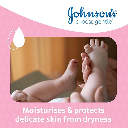 Johnson's Baby Oil (1 x 500 ml) Moisturising Baby Oil to Protect Delicate and Dry Skin, Hypoallergenic and pH-Balanced, Ideal for Massage, Moisturiser for Dry Skin to Soften Hands and Body
