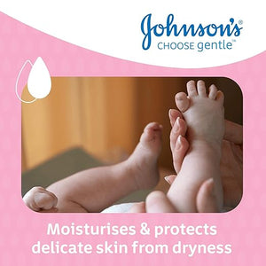 Johnson's Baby Oil (1 x 500 ml) Moisturising Baby Oil to Protect Delicate and Dry Skin, Hypoallergenic and pH-Balanced, Ideal for Massage, Moisturiser for Dry Skin to Soften Hands and Body