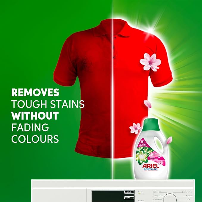 Ariel Automatic Liquid Gel with a Touch of floral Freshness 1.8L (Pack of 2)