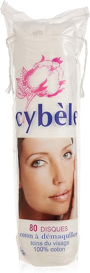 Cybele Round Cotton Pads 80 Pieces, White