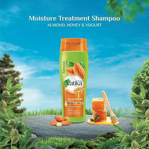 Vatika Naturals Moisture Treatment Shampoo 400ml | Natural & Herbal | Enriched with Almond and Honey | For Dry and Frizzy hair