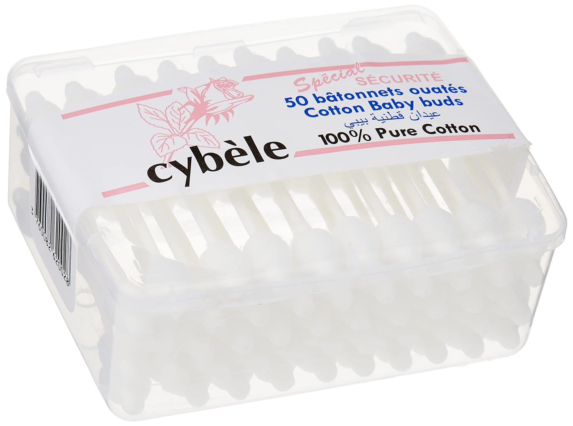 Cybele Cotton Buds Safety | 50's Pack | Ultra-Safe Cotton Swabs for Everyday Use