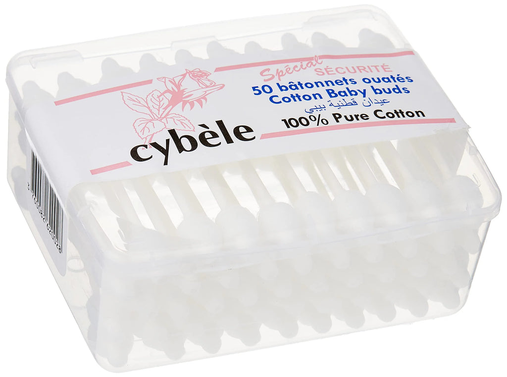 Cybele Cotton Buds Safety | 50's Pack | Ultra-Safe Cotton Swabs for Everyday Use