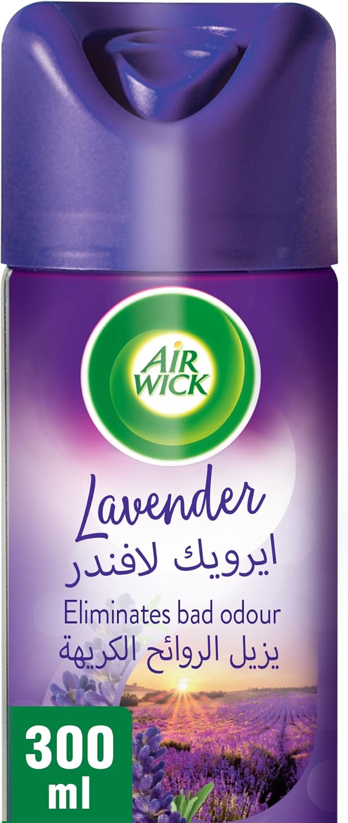 Air Wick Lavender Aerosol, Easy to Use Air Freshener, Eliminates Bad Odour like Cat Litter Smell, 300 ml (Pack of 3)