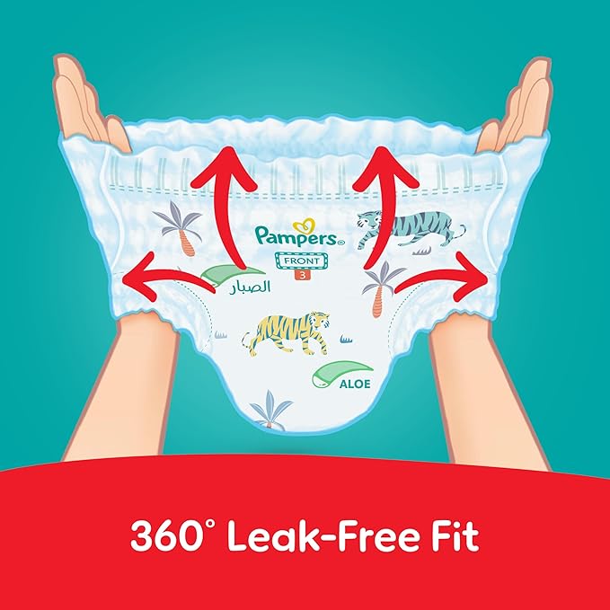 Pampers Ultimate Comfort Pants Diapers, Size 6, 16-21kg, Lotion infused with Aloe Vera and Vitamin E, Cottony Soft Fit for up to 100% Leakage Protection, Super Saving Pack, 136 Count