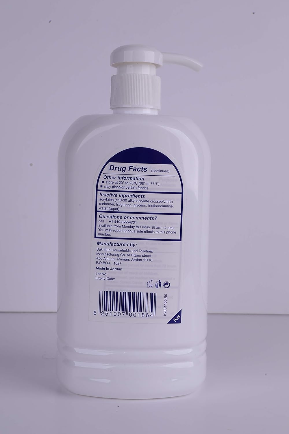 HiGeen Anti-bacterial Hand Sanitizer Gel Fresh Maracuja Fragrance, 1000ml