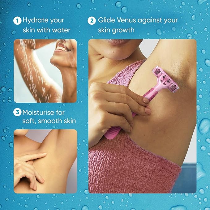 Gillette Venus Simply 3 Women's Disposable Razor 8+4 Count