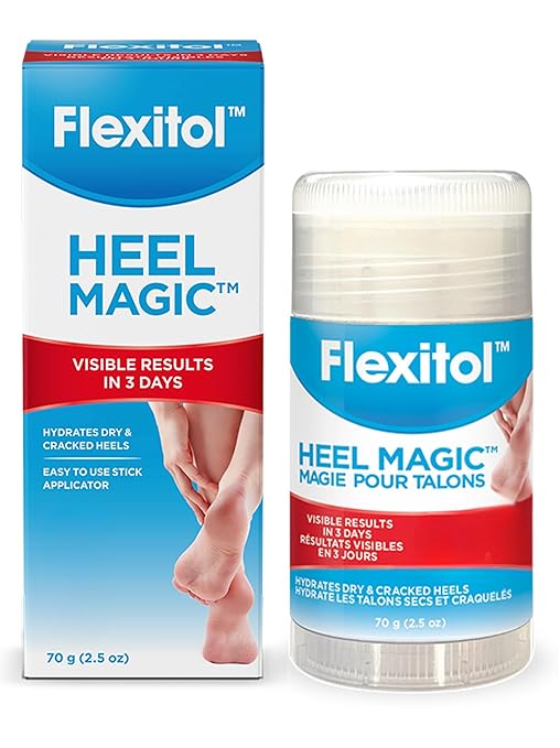 Flexitol Heel Magic For Dry Skin or Rough Heels with Shea Butter & Vitamin E, 2.5 Ounce