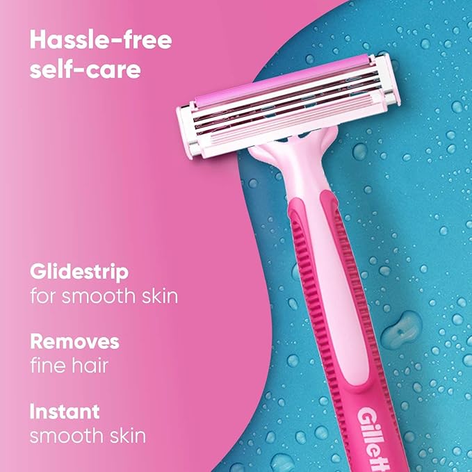 Gillette Venus Simply 3 Women's Disposable Razor 8+4 Count
