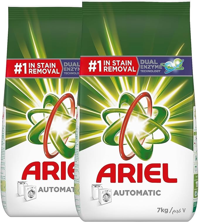 Ariel Automatic Powder Laundry Detergent, Original Scent, 2x7Kg