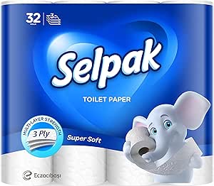 Selpak 3 Ply Toilet Paper 32 Rolls 140 Sheets