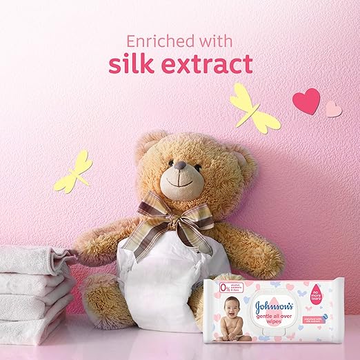 Johnson's Baby Wipes - Gentle All Over 2 x 216 Total Count