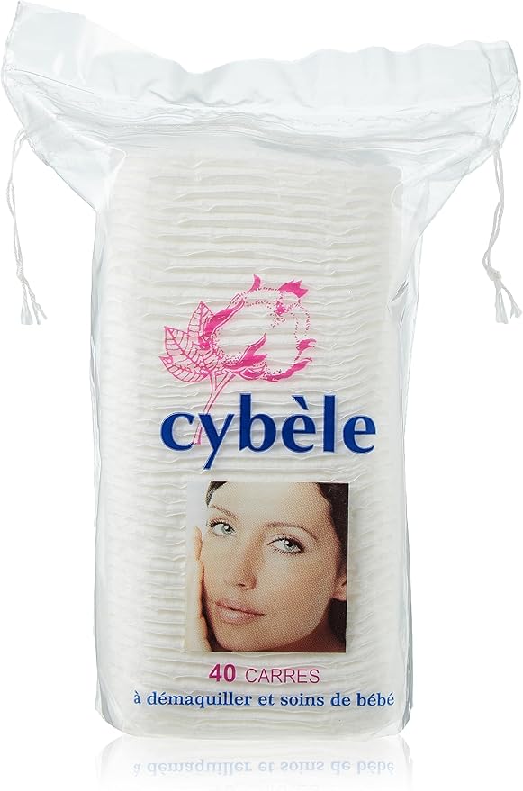 Cybele Square Cotton Pads 40 Pieces