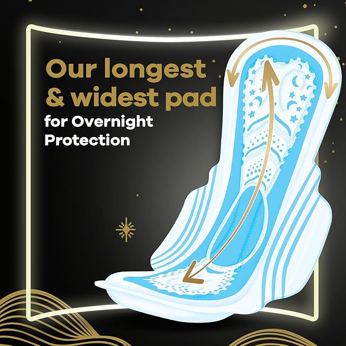 Always XXL Night Pads, 6x Protection for Super Heavy Nights, Maxi Thick, 20 Pads