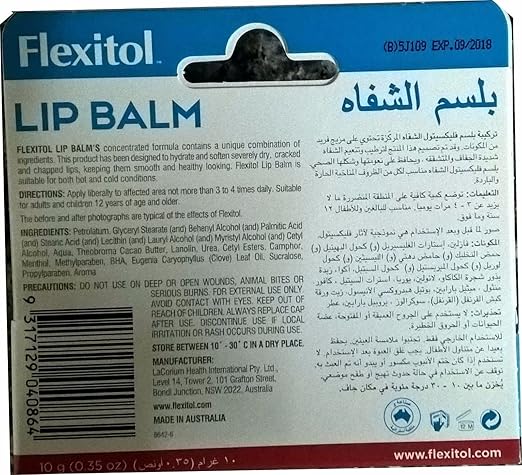 Flexitol Lip Balm 10g (3 Pack)