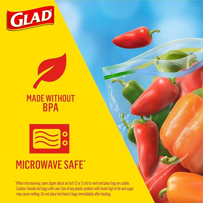 Glad Zipper Sandwich Bags - 100 Count