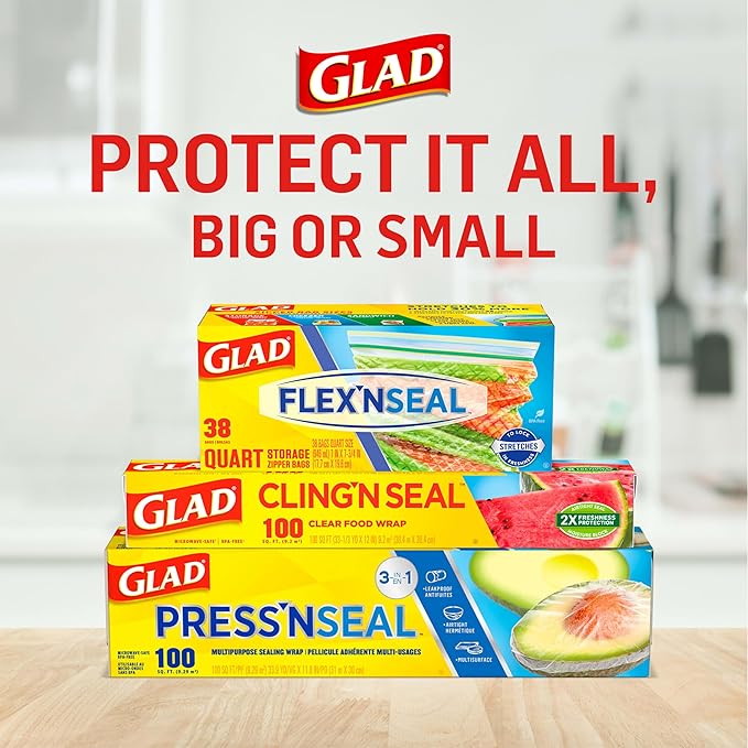 Glad Zipper Sandwich Bags - 100 Count