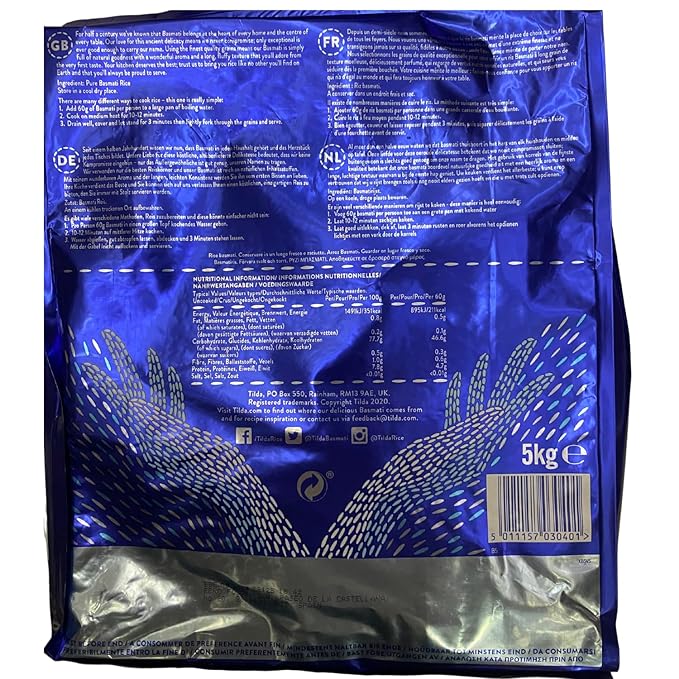 Tilda Pure Original Basmati Rice 5kg