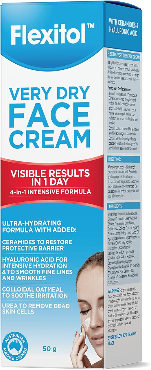 Flexitol Very Dry Skin face cream 50g, Urea
