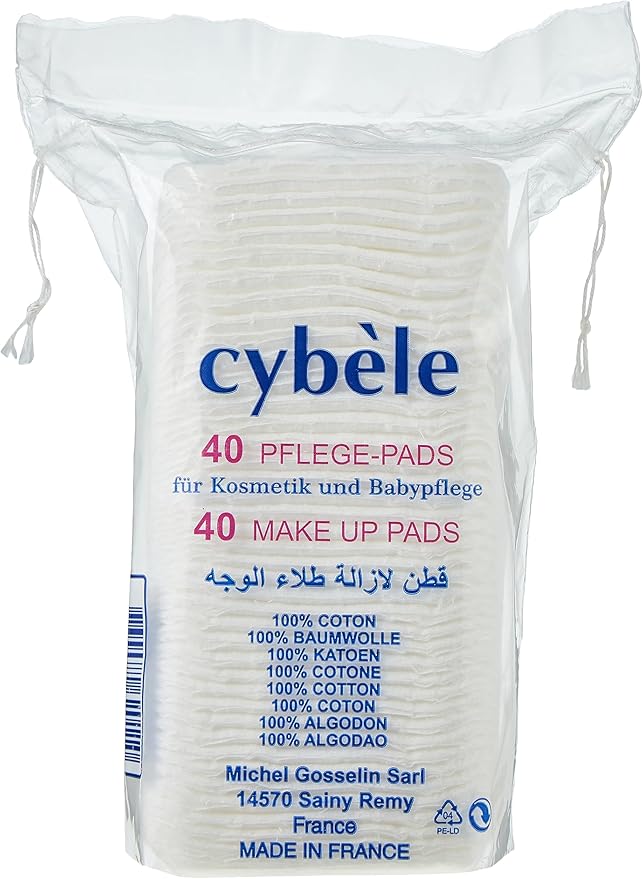 Cybele Square Cotton Pads 40 Pieces