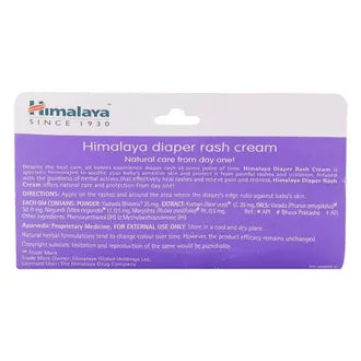 Himalaya Since 1930 Diaper Rash Cream Reduces Redness & Irritation Caused by Diapers |Free from Parabens -100ml